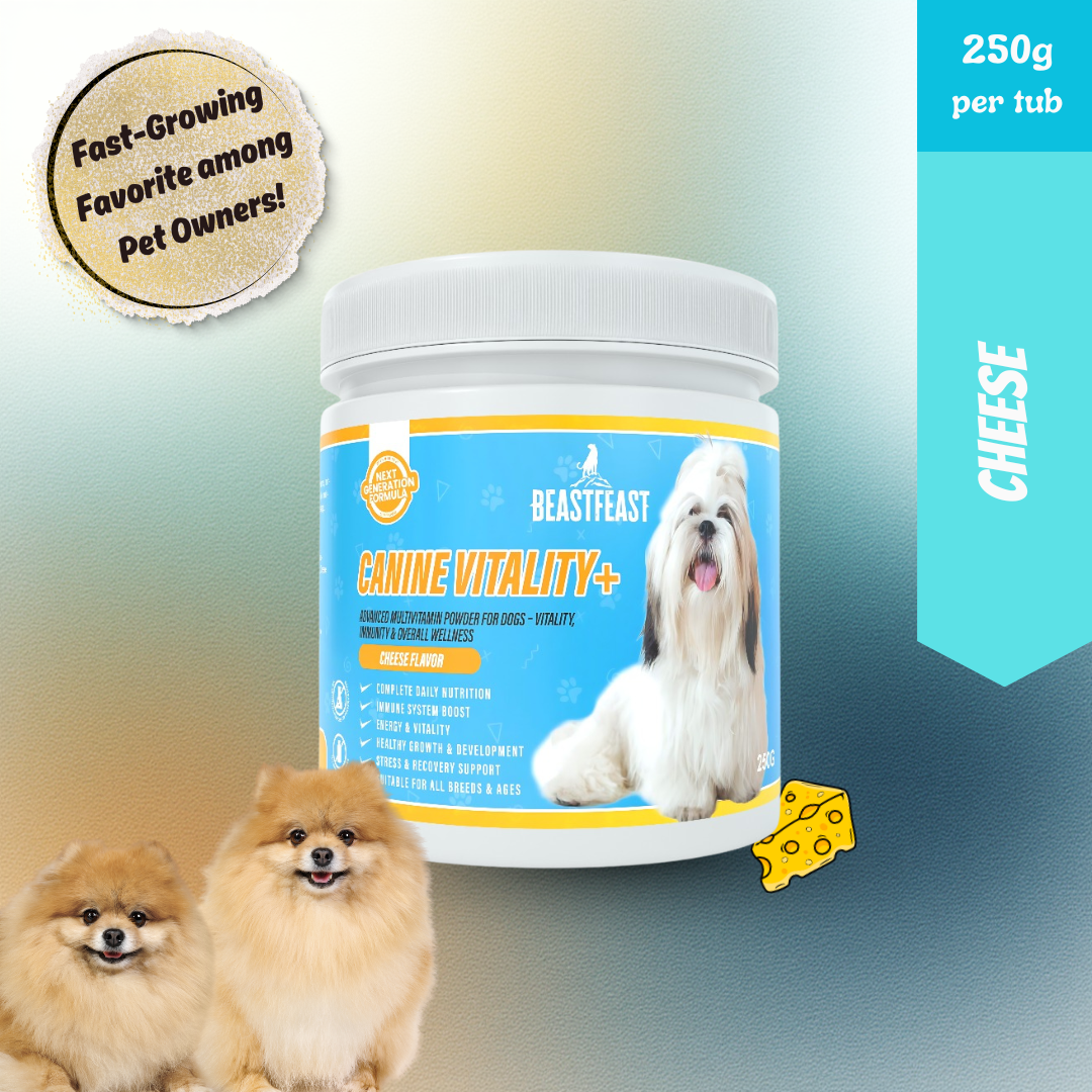 Beast Feast Canine Vitality+ Dog Multivitamins for Vitality, Immunity & Overall Wellness Support