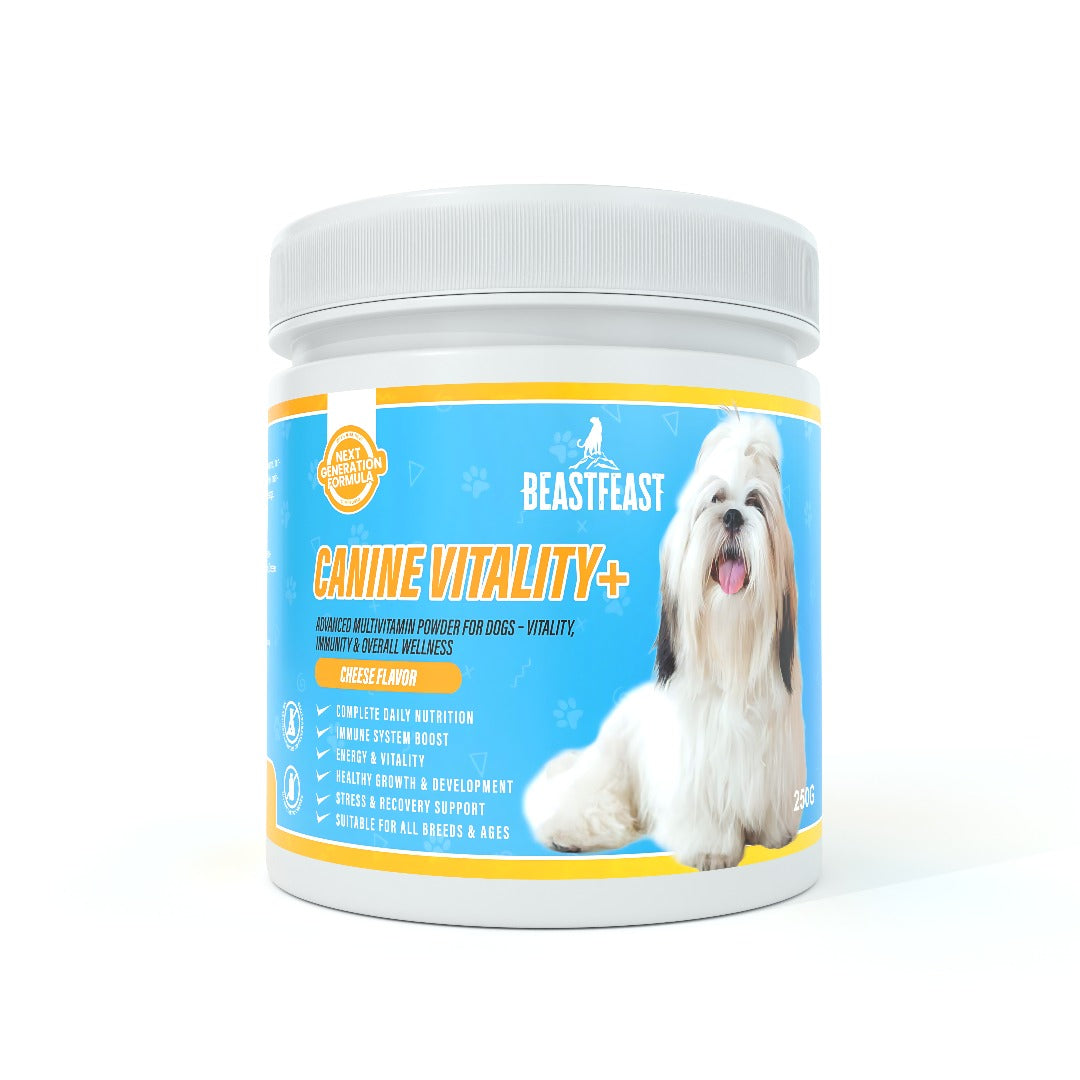 Beast Feast Canine Vitality+ Dog Multivitamins for Vitality, Immunity & Overall Wellness Support